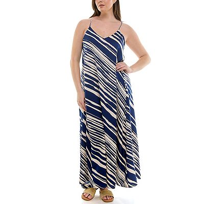 Women's Nicole Miller Maxi Satin Slip Dress