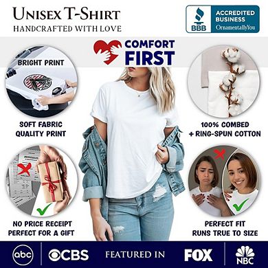 Sorry I'm Late I Was Dilly Dallying Goose T-Shirt, White and Natural Flowers Tee For Women