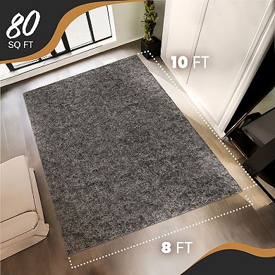 Nevlers 8 ft. x 10 ft. Non-Slip Felt Rug Pad for Carpet Padding
