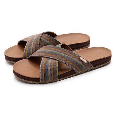 Feelgoodz Women's Zensole Cascades Double Strap Slide Sandals