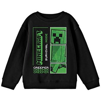Boys 8-20 Minecraft Creeper Survival Mode Graphic Sweatshirt