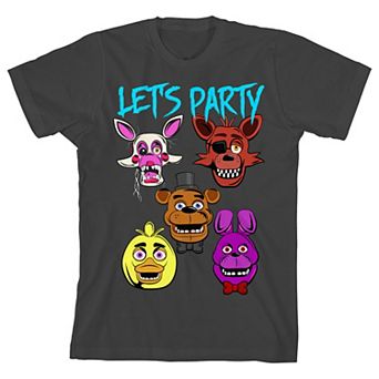 Boys 8-20 Five Nights At Freddy's Let's Party Graphic Tee