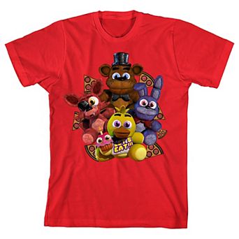 Boys 8-20 Five Nights At Freddy's Plush Characters Graphic Tee