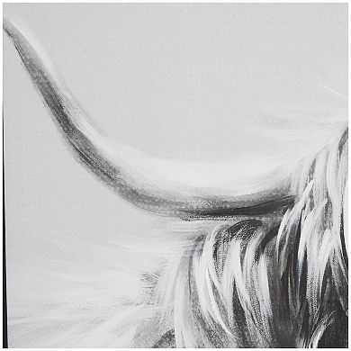 Stella & Eve Highland Cow Framed Canvas Wall Art