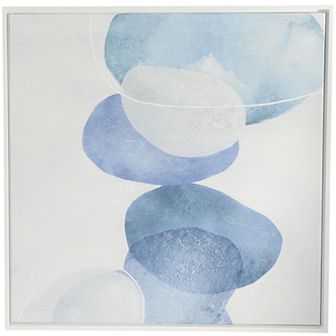 Stella & Eve Textured Overlapping Circle Framed Canvas Wall Art