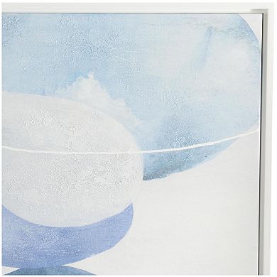 Stella & Eve Textured Overlapping Circle Framed Canvas Wall Art