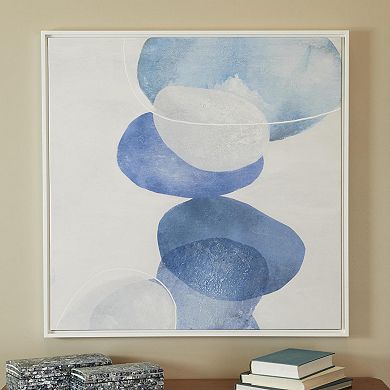 Stella & Eve Textured Overlapping Circle Framed Canvas Wall Art