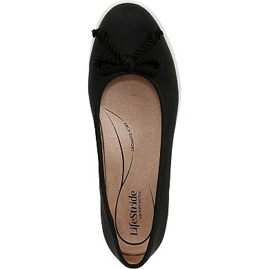 LifeStride Maura Women's Faux Leather Slip-On Ballerina Shoes