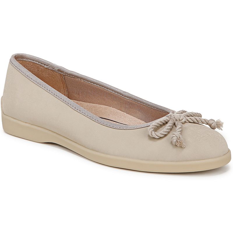 LifeStride Maura Women's Faux Leather Slip-On Ballerina Shoes, Size: 8.5 Wide, Brown Faux Leather
