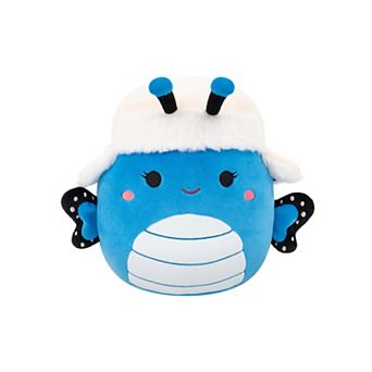 Squishmallows 8-Inch Waverly Blue Butterfly with Trapper Hat Plush Toy