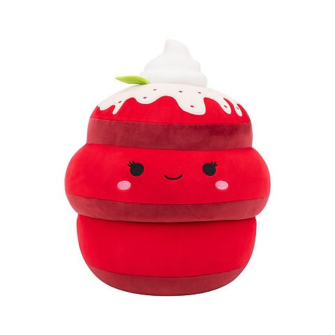 Детские мягкие игрушки Squishmallows 12-Inch Hodel Plush Red Velvet Pancakes Plush Toy