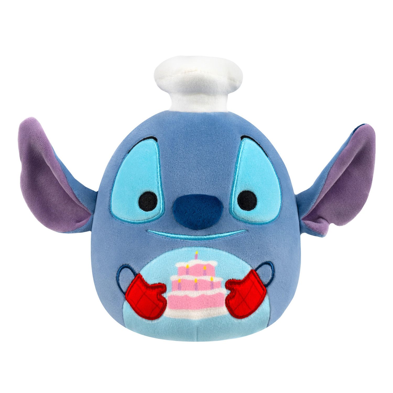Детские мягкие игрушки Disney's Lilo & Stitch Chef Stitch Cake 8 in Squish by Squishmallows