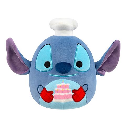 Детские мягкие игрушки Disney's Lilo & Stitch Chef Stitch Cake 8 in Squish by Squishmallows