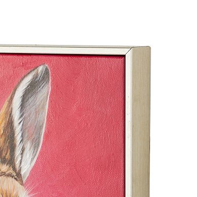 Stella & Eve Rabbit Portraits Framed Canvas Wall Art 2-Piece Set