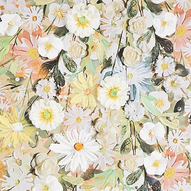 Stella & Eve 3D Daisy Flowers Framed Canvas Wall Art