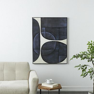 Stella & Eve Framed Geometric Shape Canvas Wall Art