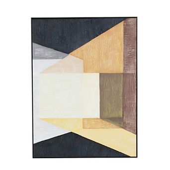 Stella & Eve Framed Color Block Shape Canvas Wall Art