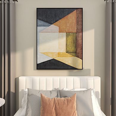 Stella & Eve Framed Color Block Shape Canvas Wall Art
