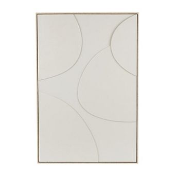 Stella & Eve Abstract Circles Wooden Framed Wall Art