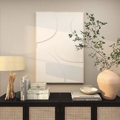 Stella & Eve Abstract Circles Wooden Framed Wall Art