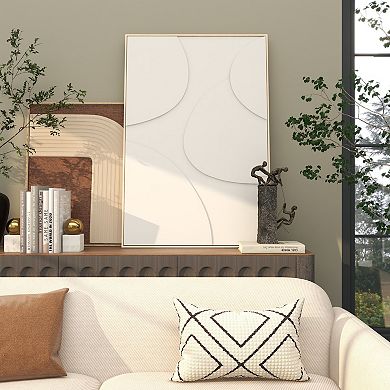 Stella & Eve Abstract Circles Wooden Framed Wall Art