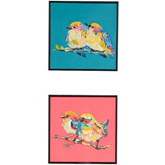 Stella & Eve 3D Textured Framed Wall Art 2 pc Set