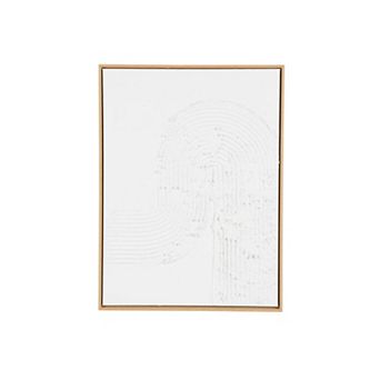 Stella & Eve Textured Waves Framed Canvas Wall Art