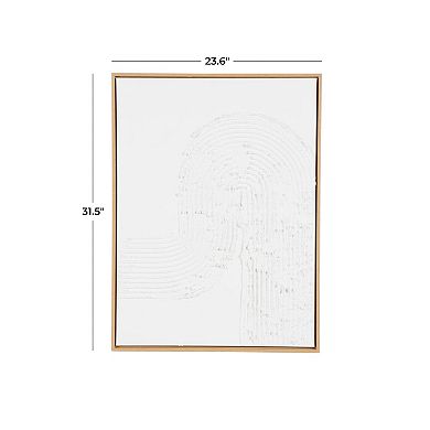 Stella & Eve Textured Waves Framed Canvas Wall Art