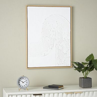 Stella & Eve Textured Waves Framed Canvas Wall Art