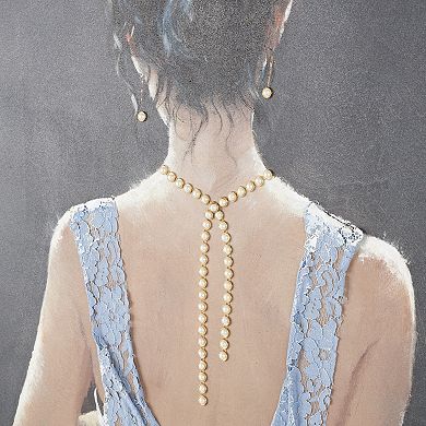 Stella & Eve Framed Wall Art with 3D Fabric Dress & Gold Jewels