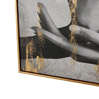 Stella & Eve Framed Wall Art with Jeweled Hands & Gold Foil Accents