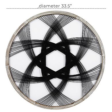 Stella & Eve Wood Woven Wall Decor