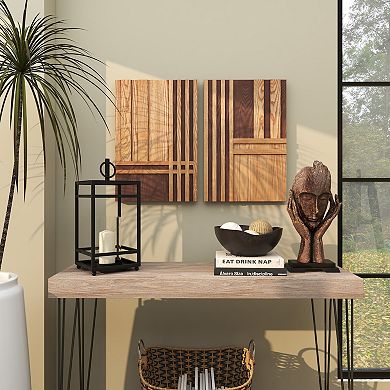 Stella & Eve Two-Toned Striped Wood Wall Decor 2-pc. Set