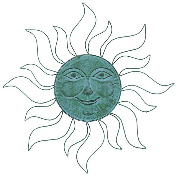 Stella & Eve Metal Wall Decor with Wire Frame - Green