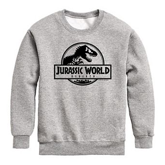 Boys 8-20 Jurassic World Rebirth Logo Crew Fleece Sweatshirt