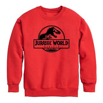 Boys 8-20 Jurassic World Rebirth Logo Crew Fleece Sweatshirt