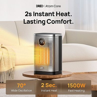 DREO 1500W Space Heater with Remote and Thermostat