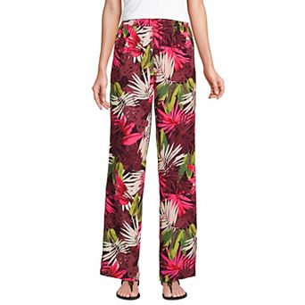 Women's Lands' End High Rise Wide Leg Pants
