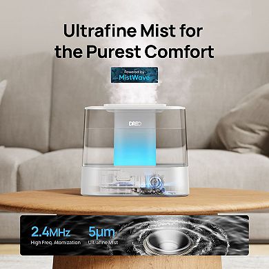 DREO 4L Smart Ultrasonic Humidifier with Filter and Diffuser