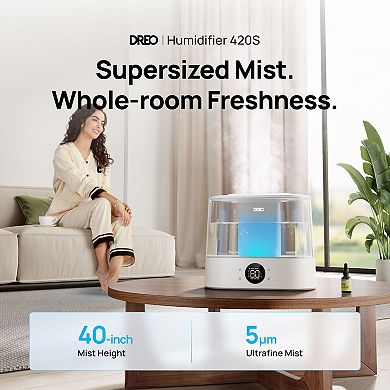 DREO 4L Smart Ultrasonic Humidifier with Filter and Diffuser