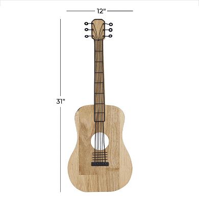 Stella & Eve Guitar Design Wooden Wall Decor