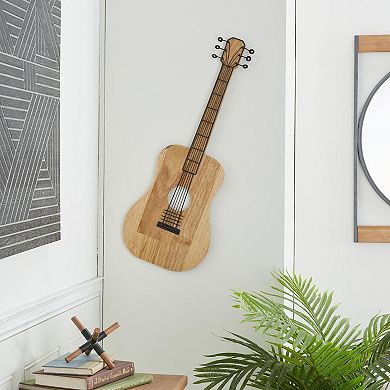 Stella & Eve Guitar Design Wooden Wall Decor