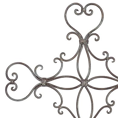 Stella & Eve Metal Scroll Cross Wall Decor