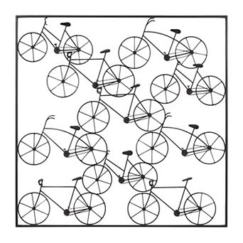Stella & Eve Metal Bicycle Wall Decor with Black Frame