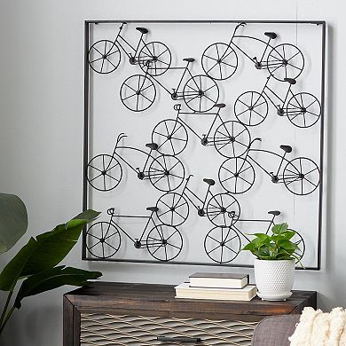 Stella & Eve Metal Bicycle Wall Decor with Black Frame