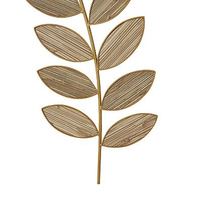 Stella & Eve Leaf Design Metal Wall Decor Set of 2