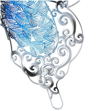 Stella & Eve Metal Cutout Butterfly Wall Decor with Scroll Details