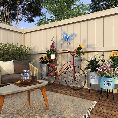 Stella & Eve Metal Cutout Butterfly Wall Decor with Scroll Details