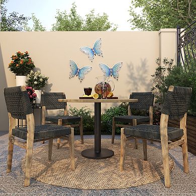 Stella & Eve Metal Cutout Butterfly Wall Decor with Scroll Details