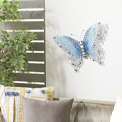 Stella & Eve Metal Cutout Butterfly Wall Decor with Scroll Details